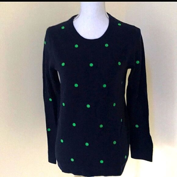 J CREW Polka Dot Teddie Sweater - Picture 2 of 6